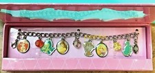 Disney Store Princess 6 Charm Bracelet Rapunzel Pascal Ariel Belle New Gift Box