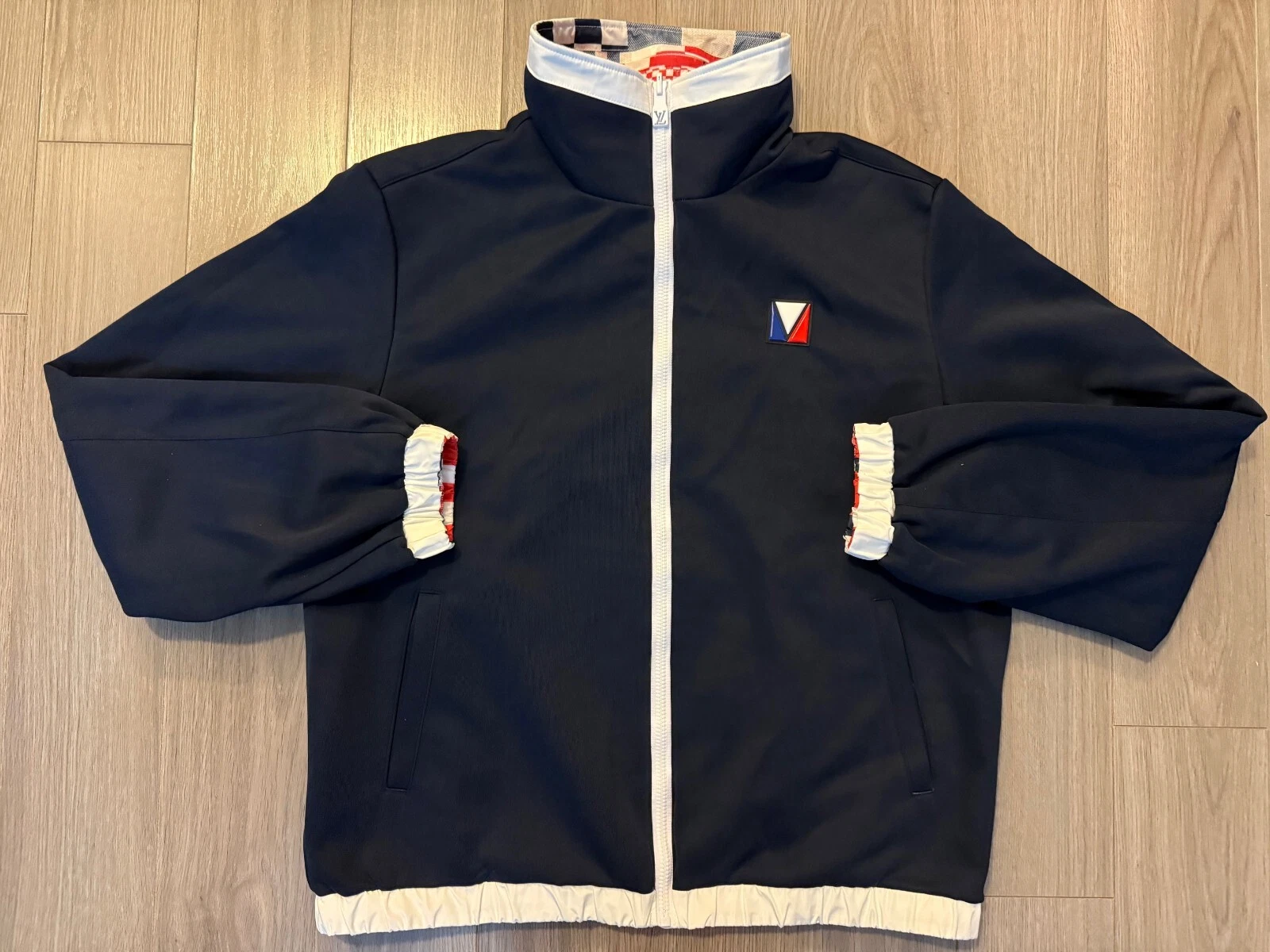 LOUIS VUITTON（LV） Giacca a vento Louis Vuitton reversibile nylon multicolore taglia 52 XL