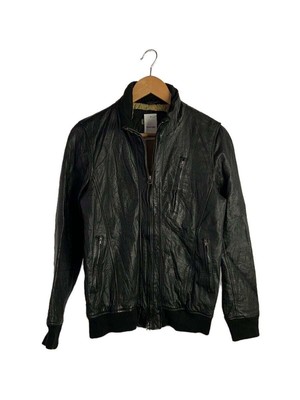 DRIES VAN NOTEN blouson Jacket leather black 36 Used | eBay