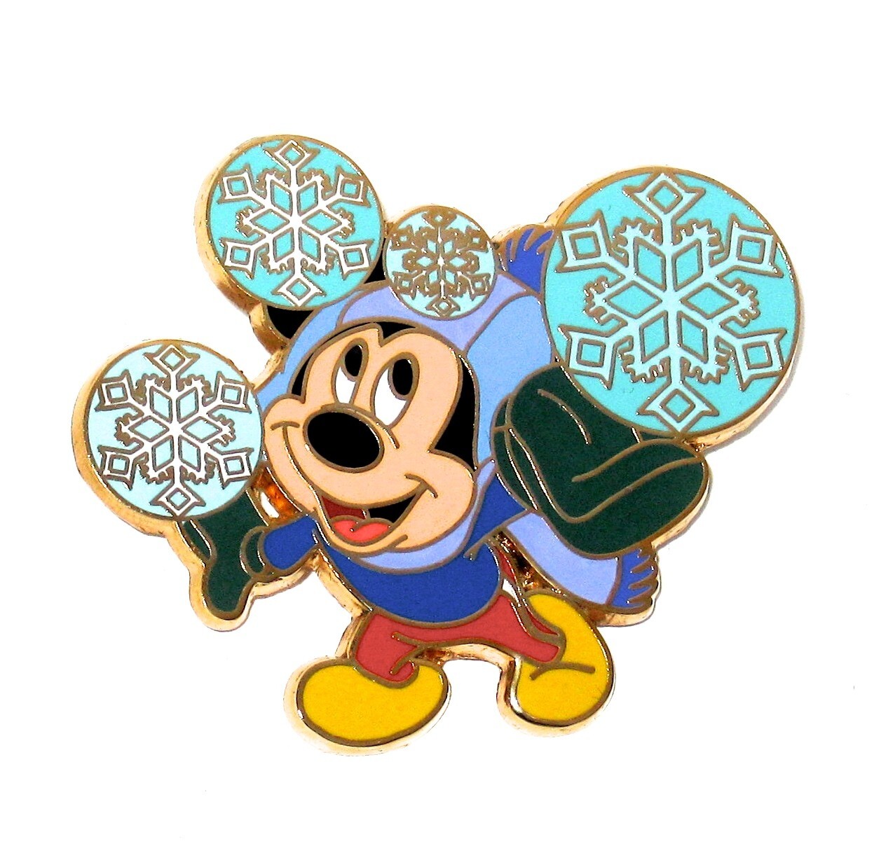 LE 250 Disney Pin Mickey Mouse ✿ Snowflake Winter Snowball Fight 2008 NEW  RARE | eBay