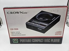 Crown CD-110N portable CD player FOR PARTS IN BOX