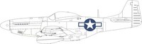 MW22 Eduard CX664 P-51D Us National Insignia 1/72 Mask For Eduard