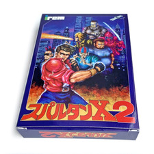 SPARTAN X 2 - Empty box Famicom game spare case replacement with tray X2