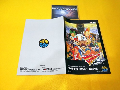 Neo Geo SNK WORLD HEROES 2 JET Neogeo AES - Picture 4 of 4