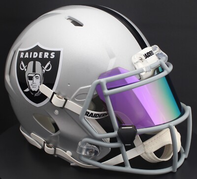 LAS VEGAS RAIDERS NFL Football Helmet with REVO AMETHYST