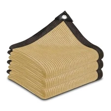 Sun Shade Cloth, Sun Block Cover for Outdoor, Canopy Shade Sail with 2*2 Beige