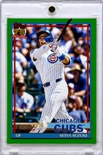Seiya Suzuki 2026 Topps 1991 35th Anniversary Green /99 T91-37 Cubs