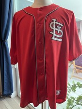NWT Mens Dynasty XL -ST. LOUIS CARDINALS MLB Red Baseball Jersey Shirt MLB