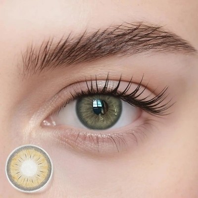 Braune Kontaktlinsen ohne Sehstärke   Amber Fantasy   natürliche Jahreslinsen