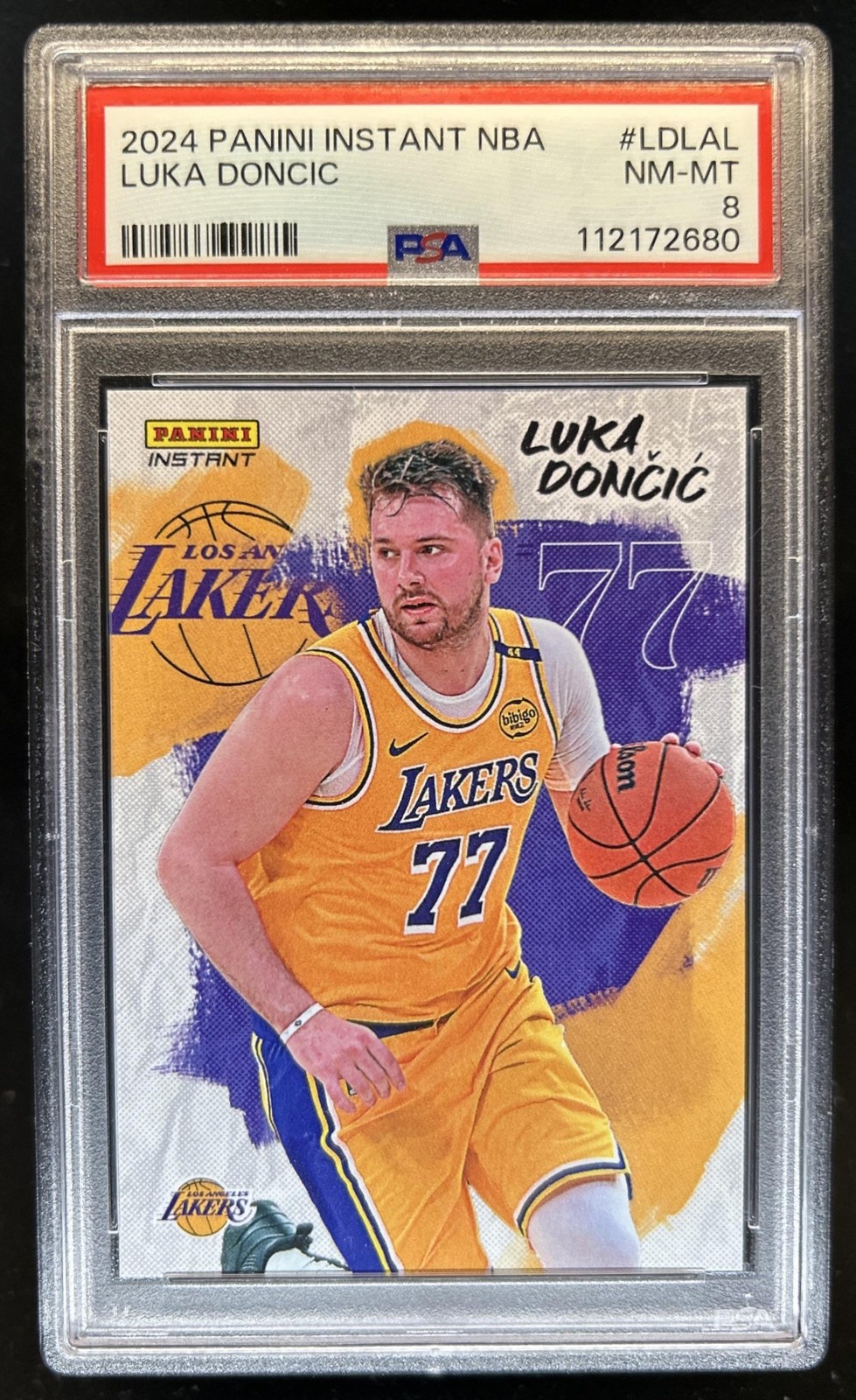 2024-25 Panini Instant NBA Luka Doncic #LD-LAL Lakers PSA 8