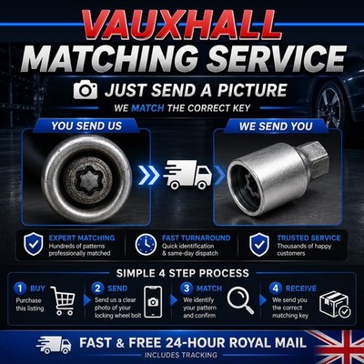 Vauxhall (Opel) Radmutterschlüssel Ersatz Foto passender Service | Schlüssel verloren Original-Zubehör-Hersteller