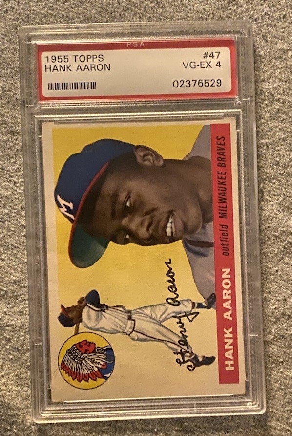 1955 Topps - Hank Aaron #47 PSA 4