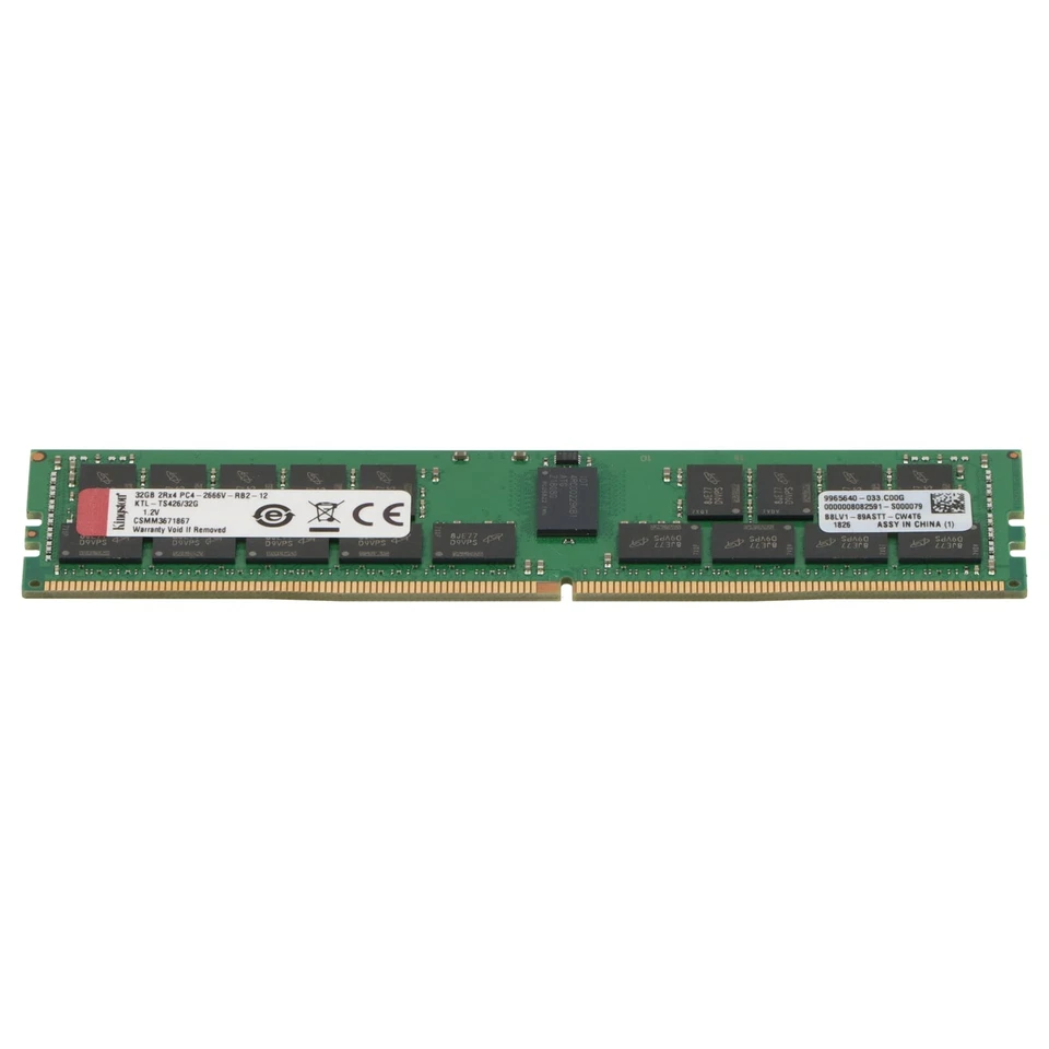 Kingston 32GB PC4-2666V DDR4-RAM ECC RDIMM 2R - KTL-TS426/32G - Bild 2 von 4