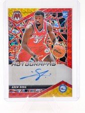 2024-25 Panini Mosaic Adem Bona Choice Red Yellow Fusion Rookie Auto #RAM-ADM