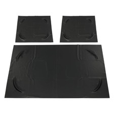 3PCS Front Seat Covers for Club Car DS 1982-2000 Golf Cart Leather Black