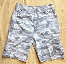 Boys Children's Place Pull-On Cargo Shorts - Olive Camo - Size 16 Husky 