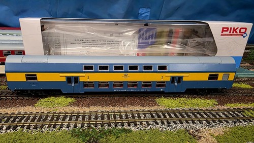 PKP PIKO 97044 Doppelstockwagen "Bohun" Modelbahn H0 Ep.V Bahnhof Czeremcha | Condition: Gebraucht