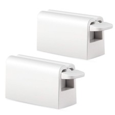 Minimalist Toothpaste Tube Squeezers Roller Squeeze Tool Holder 2 PCS White