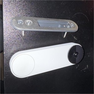 Google Nest Doorbell Video Wireless Wi-Fi White w/ Mounting Bracket Google Home