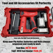M12 Pin Nailer Organizer for Milwaukee Compact Packout insert