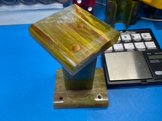 ABSOLUTELY STUNNING MULTIPLE COLORS MARBLED BAKELITE OVER 344 grams look @ video