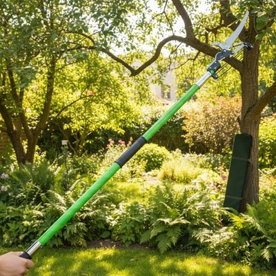 Durable 27ft Manual Tree Trimmer with Alloy Steel Blade for Easy Pruning
