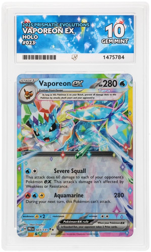Vaporeon ex graded ACE 10 for sale on eBay