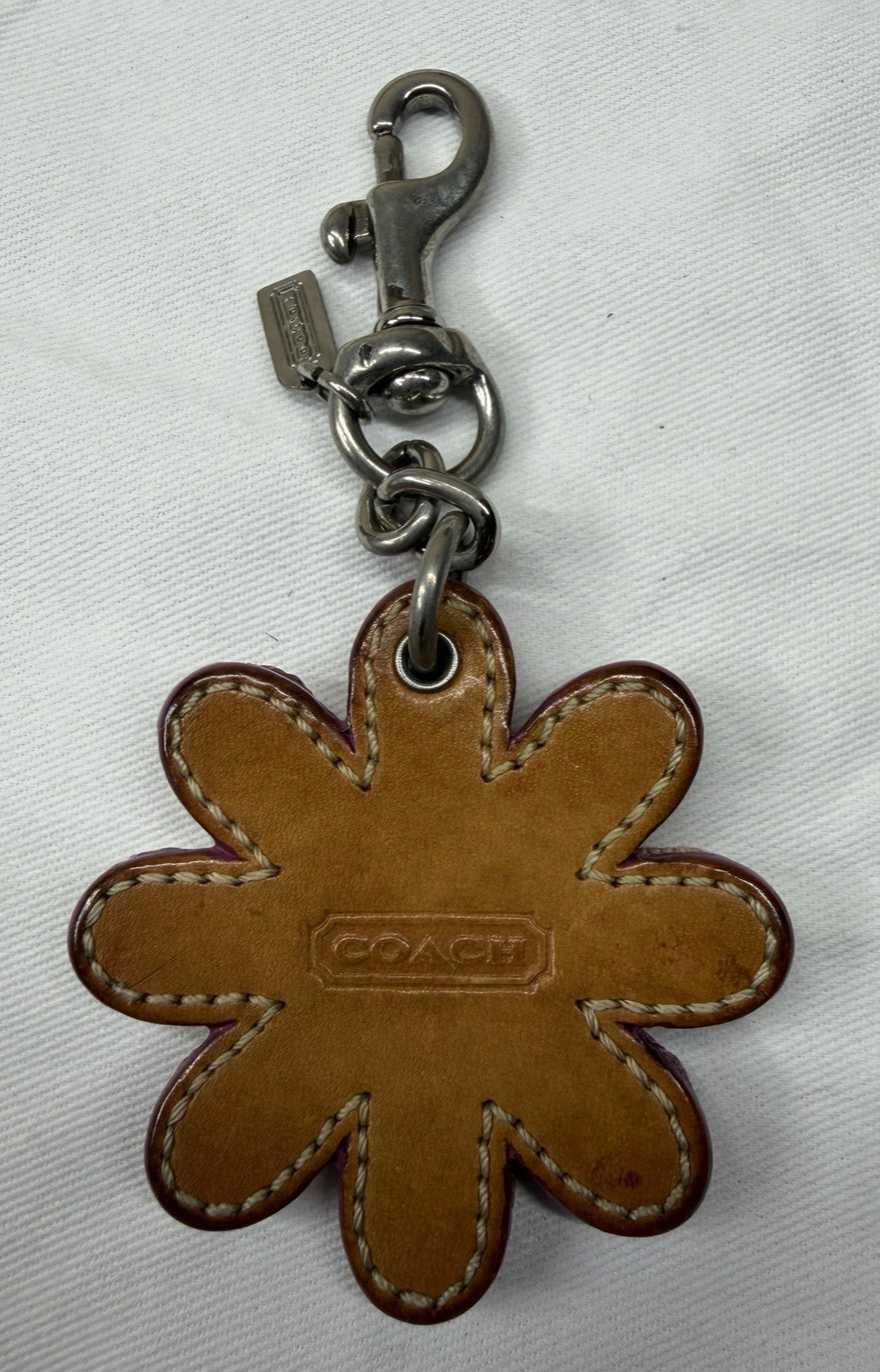 Coach Multicolor Patchwork Daisy Bag Charm (Front… - image 4