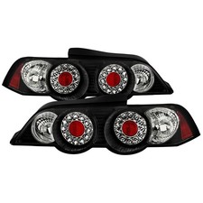 For Acura Rsx 02-04 Led Tail Lights Red Clear Black