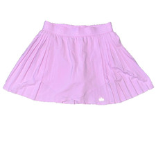 ALO Yoga Varsity Tennis Skirt Pleated Skort Light Purple Women  s Size L NWOT