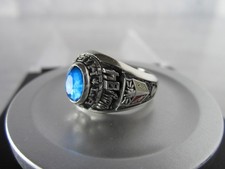 1984 ARTCARVED SILADIUM BLUE SPINEL LABRAE HIGH SCHOO LEAVITTSBURG OH CLASS RING