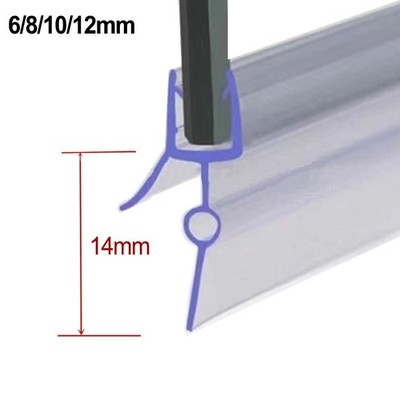 Shower Seal 50cm 6/8/10/12mm For Bathroom Glass Door Shower Room Bottom