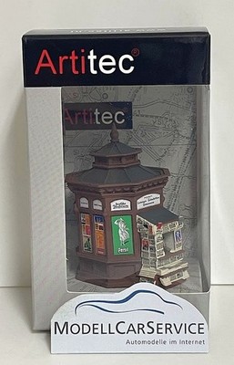 Artitec 1/87 (H0): 387.678 Klassischer Zeitungskiosk, mit Figuren