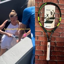 Signed Petra Kvitova Autographed Babolet Wimbledon Tennis Racket W/COA & Proof