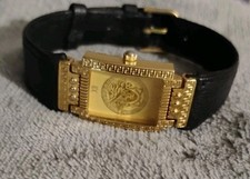 VINTAGE GIANNI VERSACE MEDUSA GOLDPLATED QUARTZ LADIES WATCH