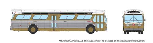 Autobús Rapido 753161 escala HO Philadelphia SEPTA Early New Look Deluxe #4040 | Zustand: New