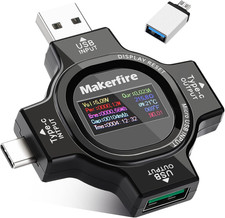 USB Tester Voltage Power Meter - Type C Power Tester USB Digital Tester Multimet