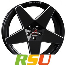 Borbet A black matt 8x18" ET37 LK5 112 ML 66.5 Alufelgen 18 Zoll