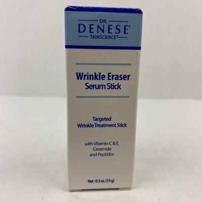 Dr. Denese Wrinkle Eraser Serum Stick C&E Ceramide & Peptide 0.5oz / 15g NIB NEW