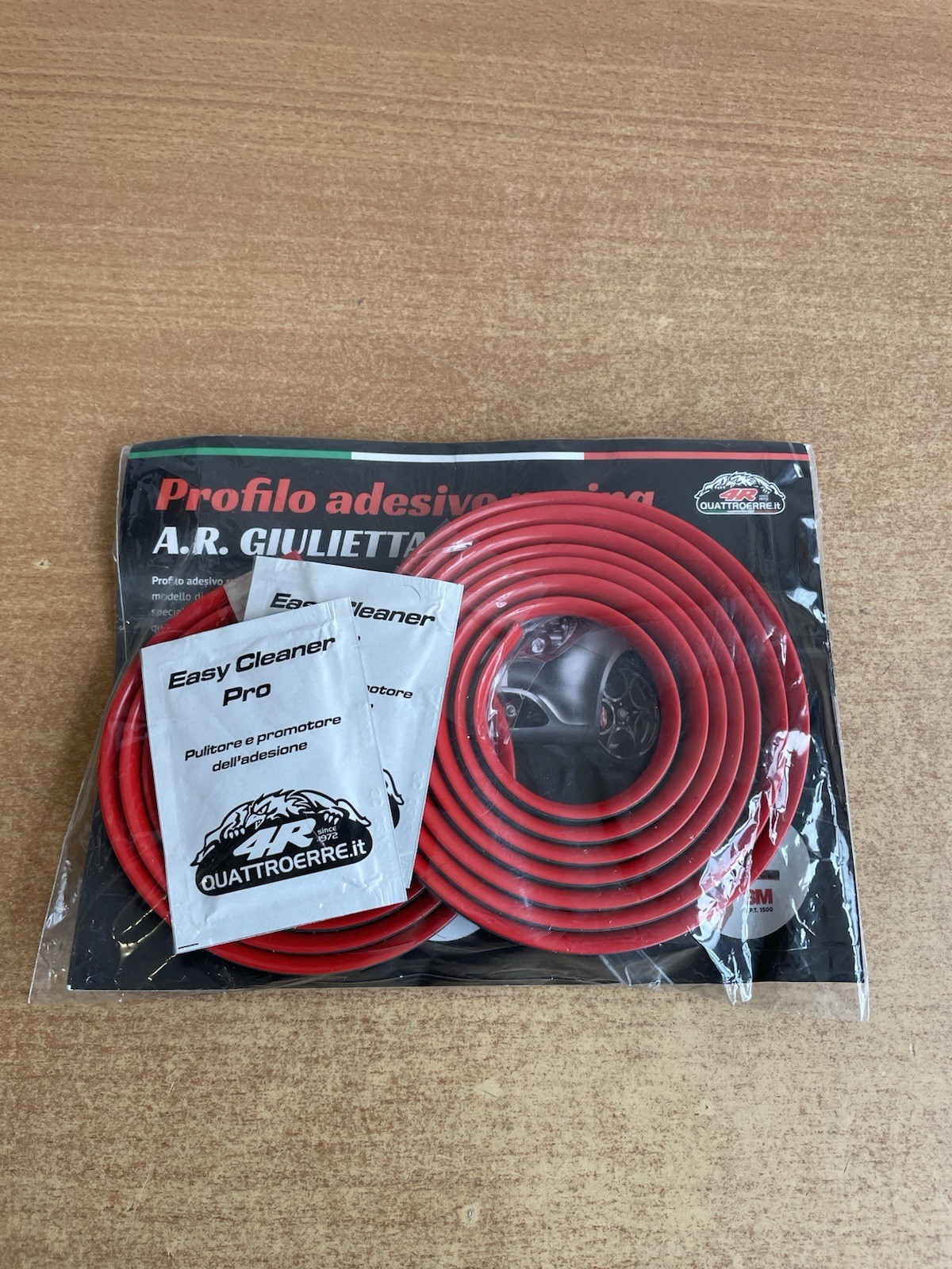 Quattroerre Red Profile Sticker Dam Bumper Full (Front + Rear) Alfa Giulietta