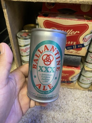 Ballantine Pull Tab Beer Can Test Can Silver Ballantine Brew Co Newark NJ Empty