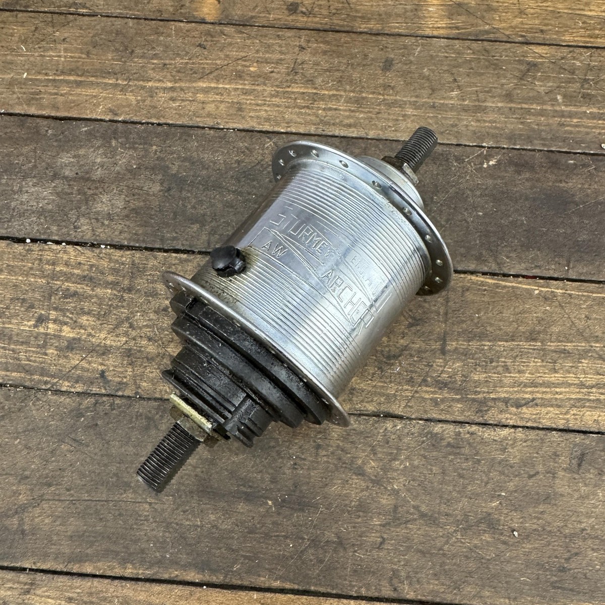 Moyeu Arrière Sturmey Archer AW 3 Vitesses – 36 Trous, 1973, Vintage Angleterre