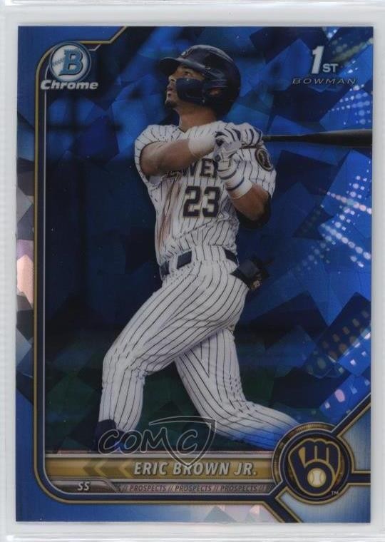 2022 Bowman Chrome Draft Sapphire Edition Eric Brown Jr #BDC-48 0q4s