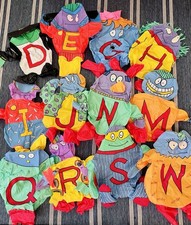 Vintage Inflatable LETTER PEOPLE Huggables 1990 s Lot Of 12