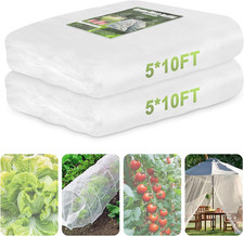Garden Netting, 2 Pack 5X10Ft Ultra Fine Mesh Netting Pest Barrier Protection Bi