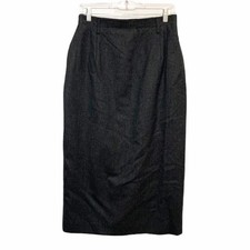 Vintage 80 s Talbots 100 Wool Grey Pencil Skirt Size 10