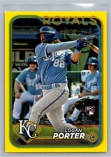 2024 Topps Series 2 - Logan Porter #666 Yellow Parallel  Kansas City Royals RC
