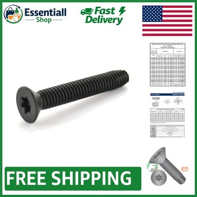 Flat Head 1/4-20 x 2 1/2'' Self-Tapping Screws - Type F, Star Drive - 100 Count