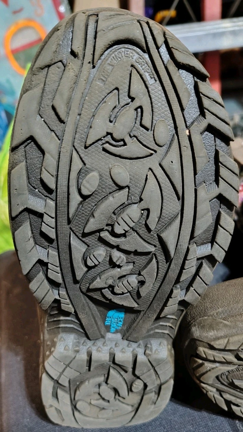 North Face Winter Boots Heat Seeker Insulated Girls Size 4 Suede Colorful  thumbnail 12