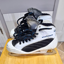 KOHO 280 Senior Ice Hockey Skates Lace-Up Stiff Hard Shell UK 7 White/Black